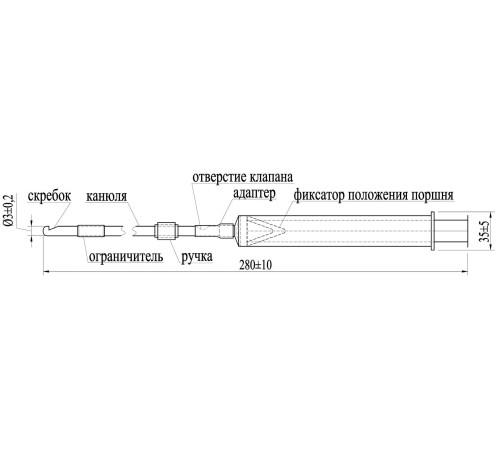 Аспиратор вакуумный мануальный АВМ — «Вектор»